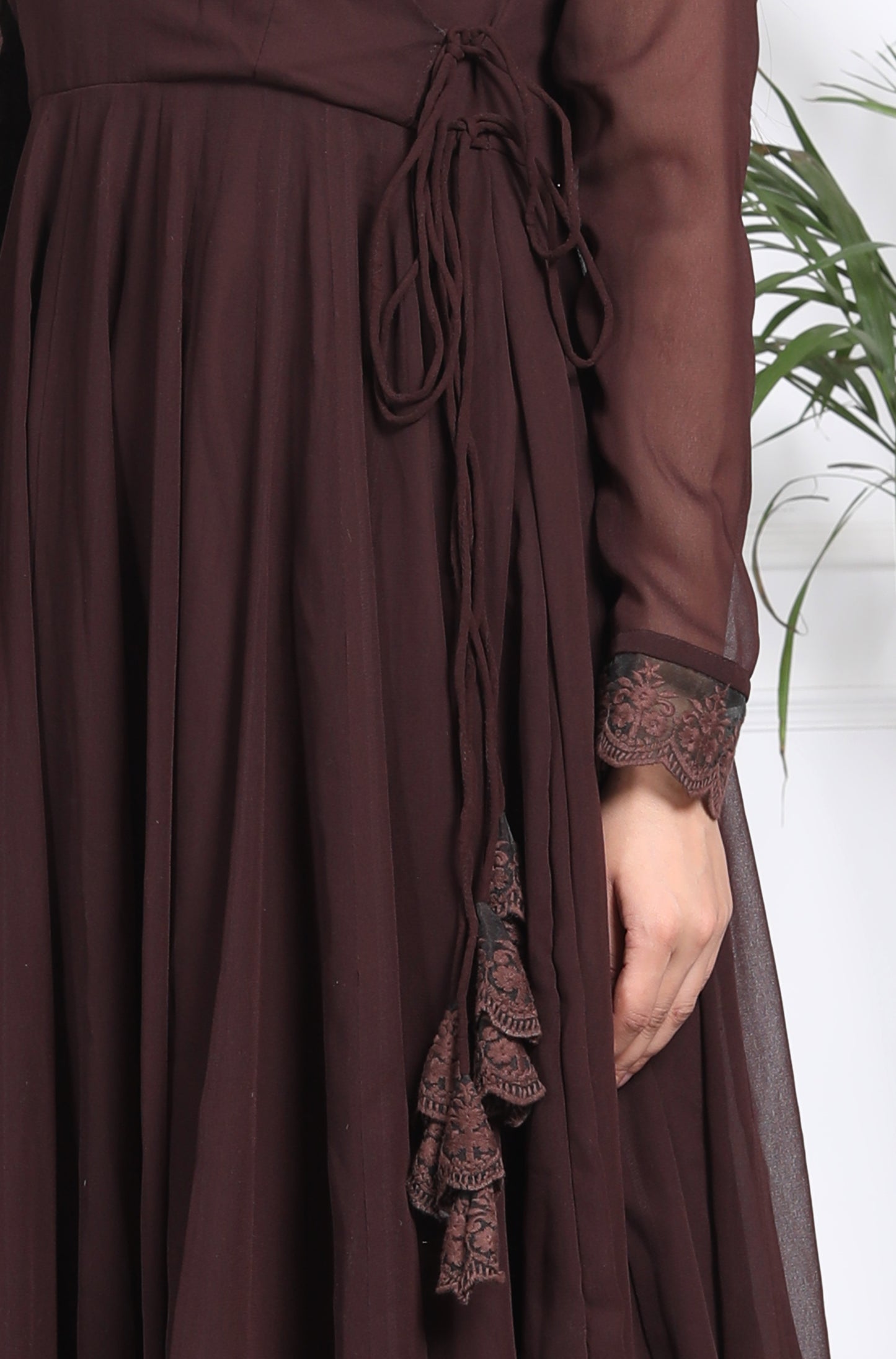 Brown Anarkali Set