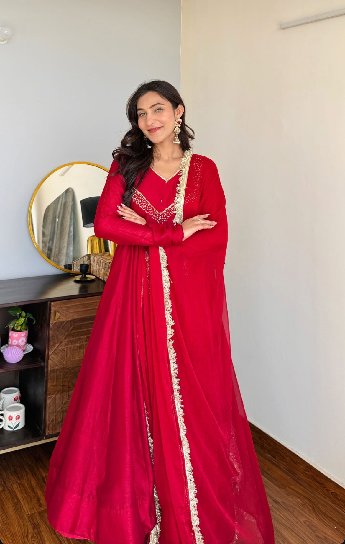 Maroon Vaibhave Anarkali