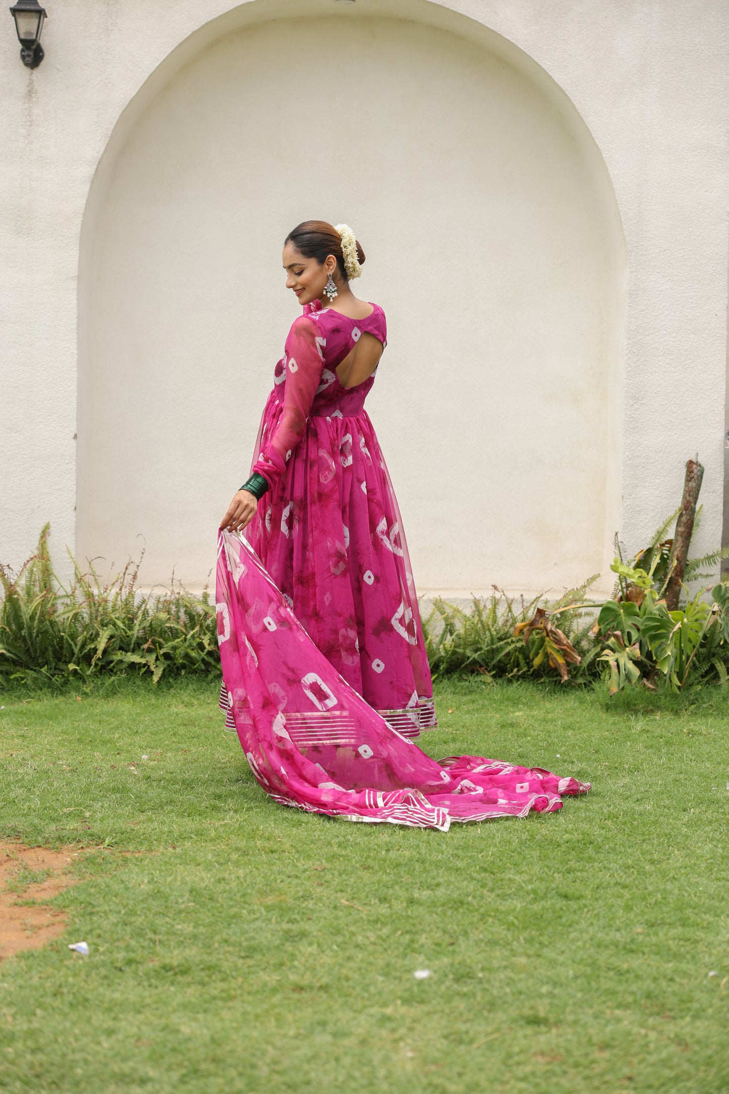 Orchid Anarkali Set