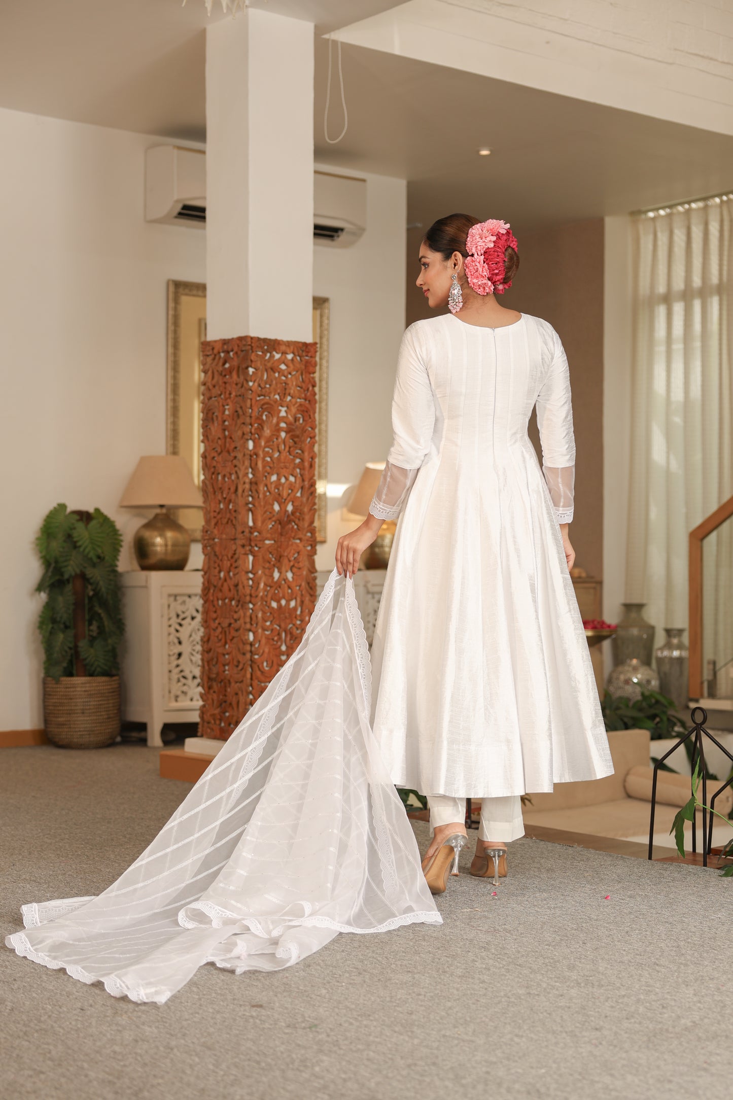 Swan Anarkali Set