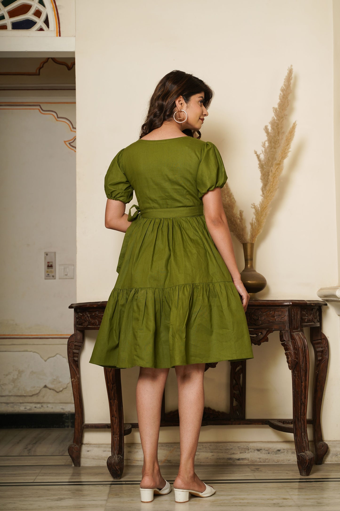 Olive Green Dress