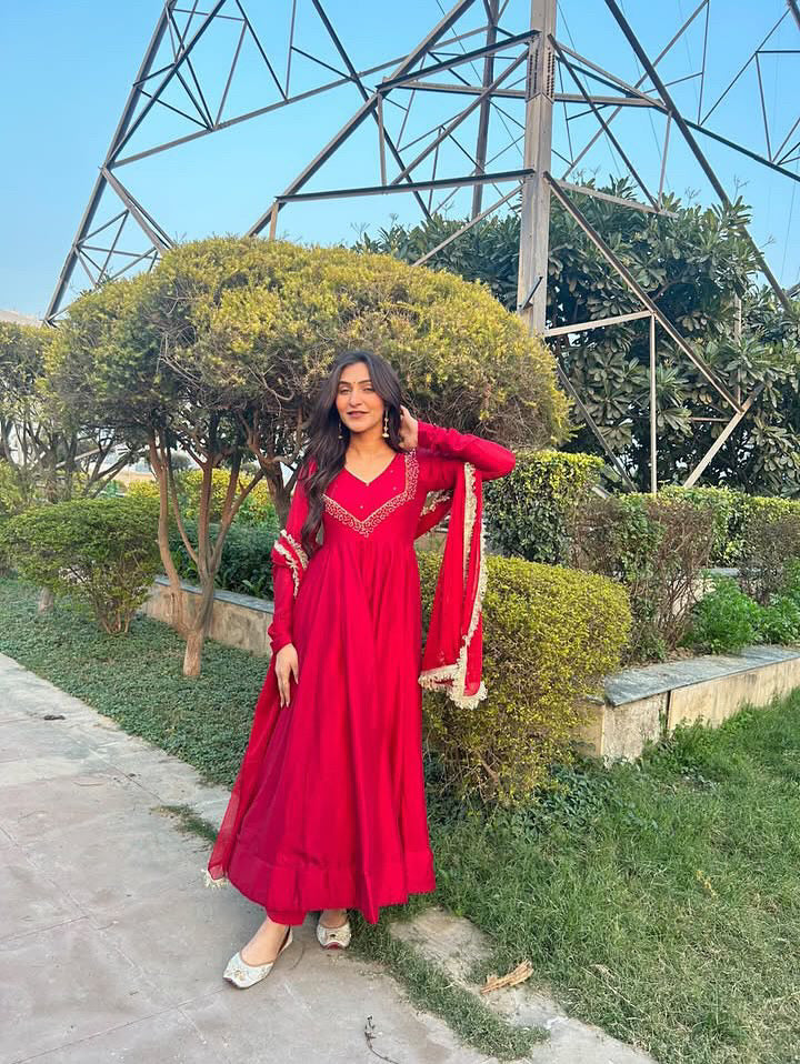 Maroon Vaibhave Anarkali