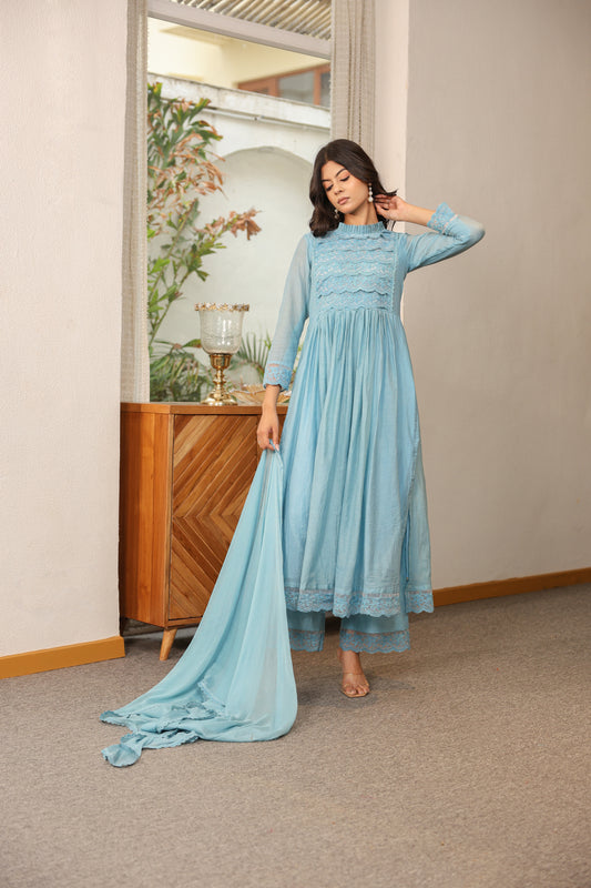 Powder Blue Kurta Set