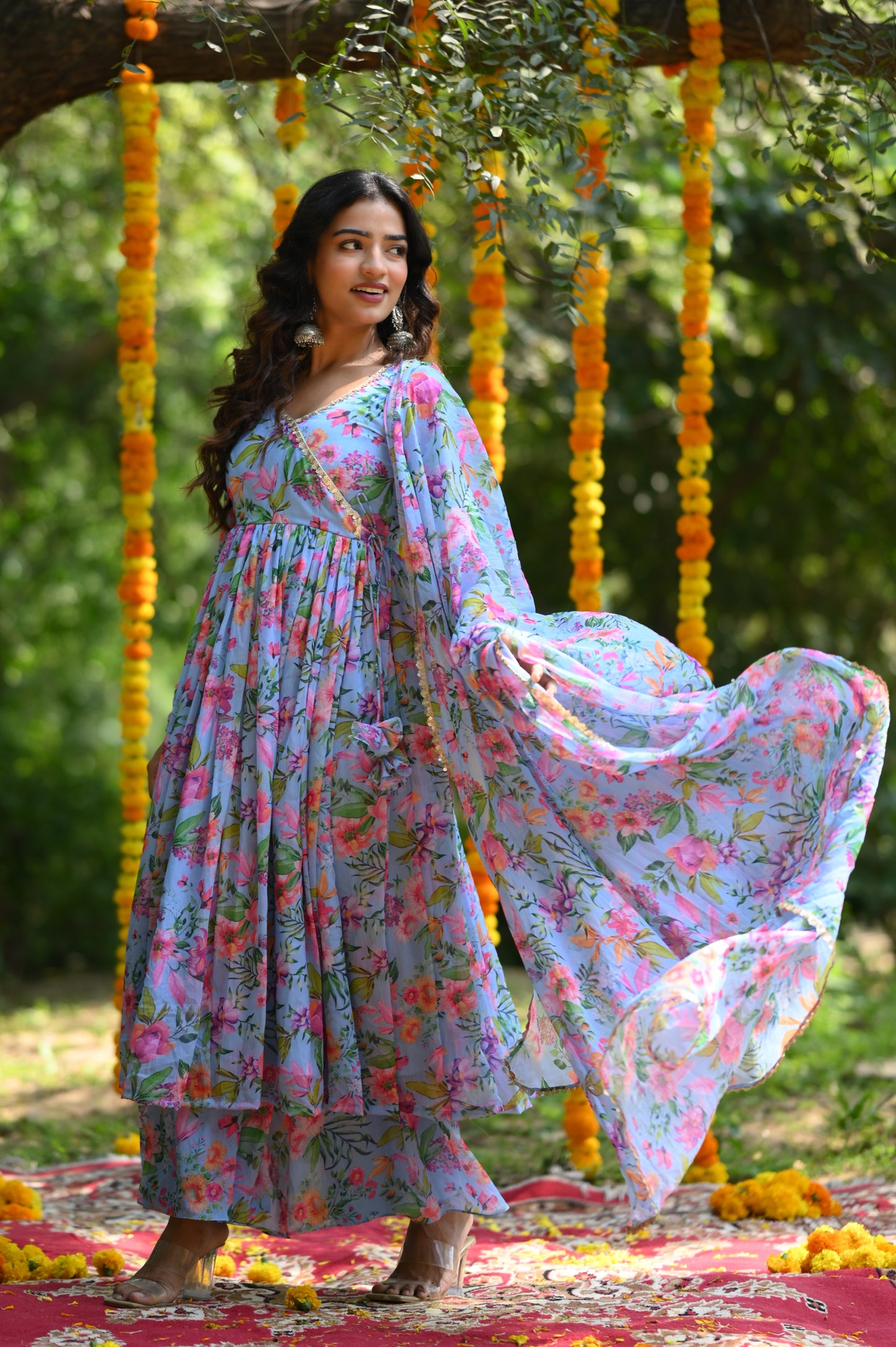 CORN FLOWER ANARKALI