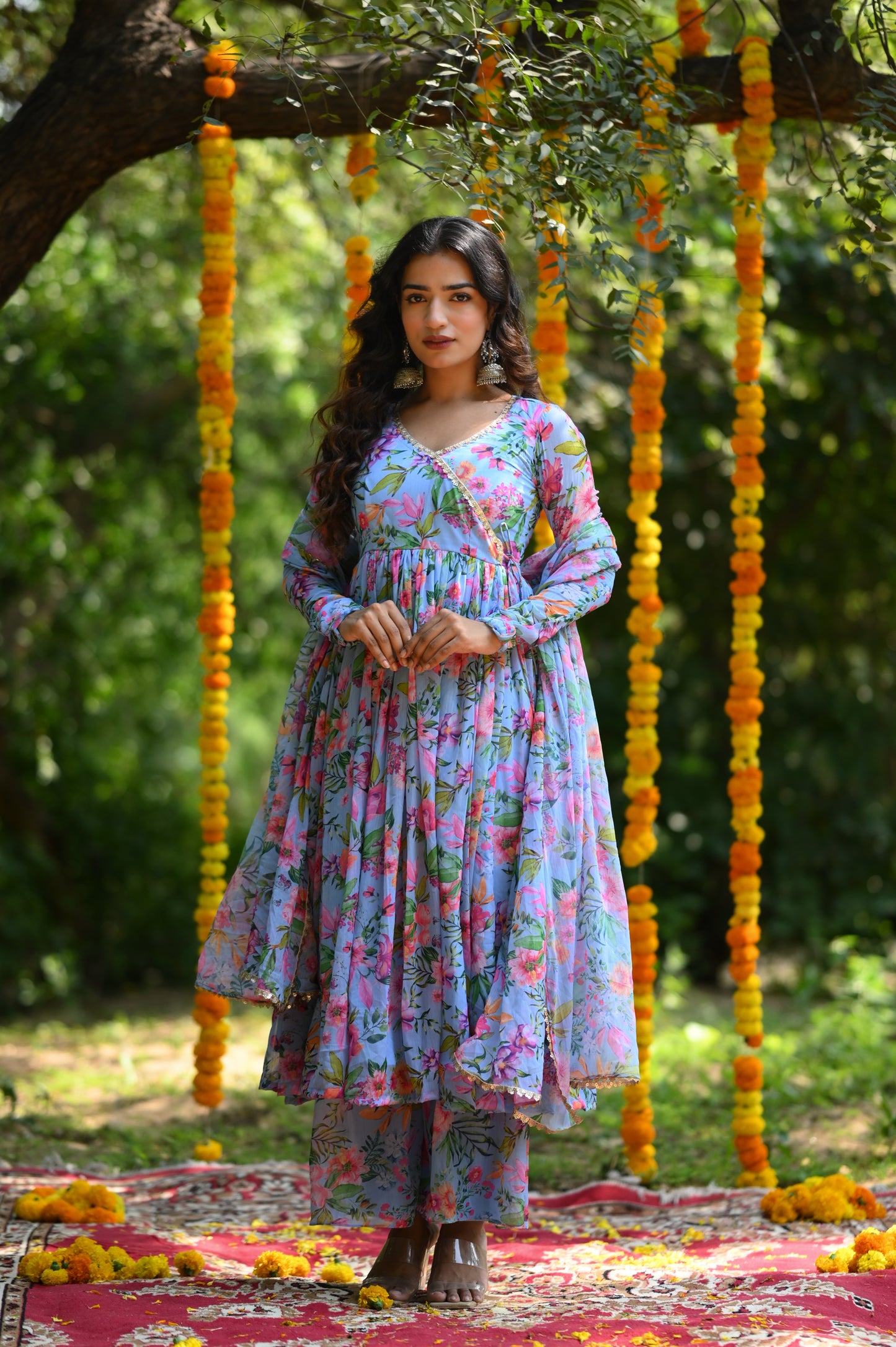 CORN FLOWER ANARKALI