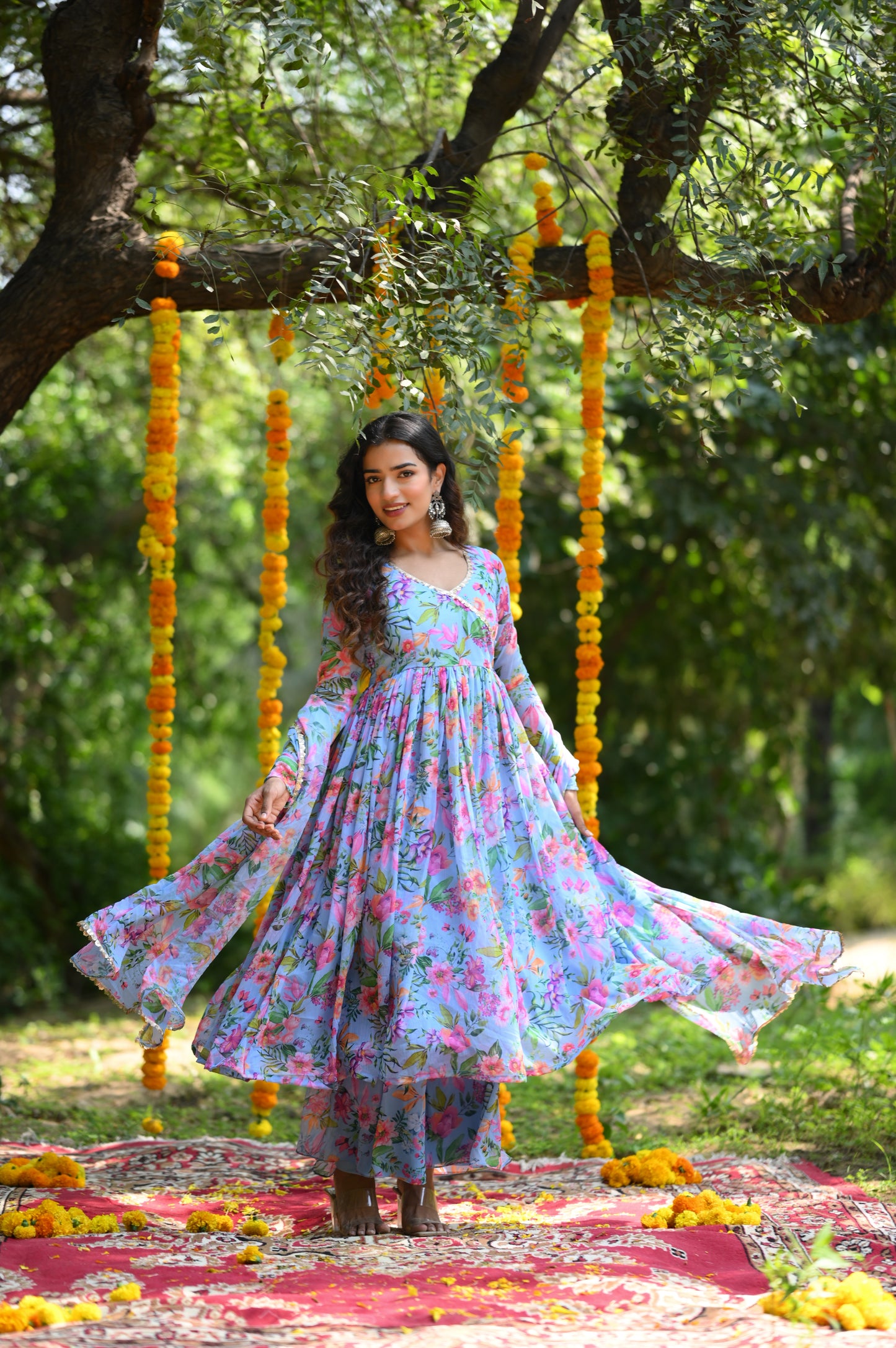 CORN FLOWER ANARKALI