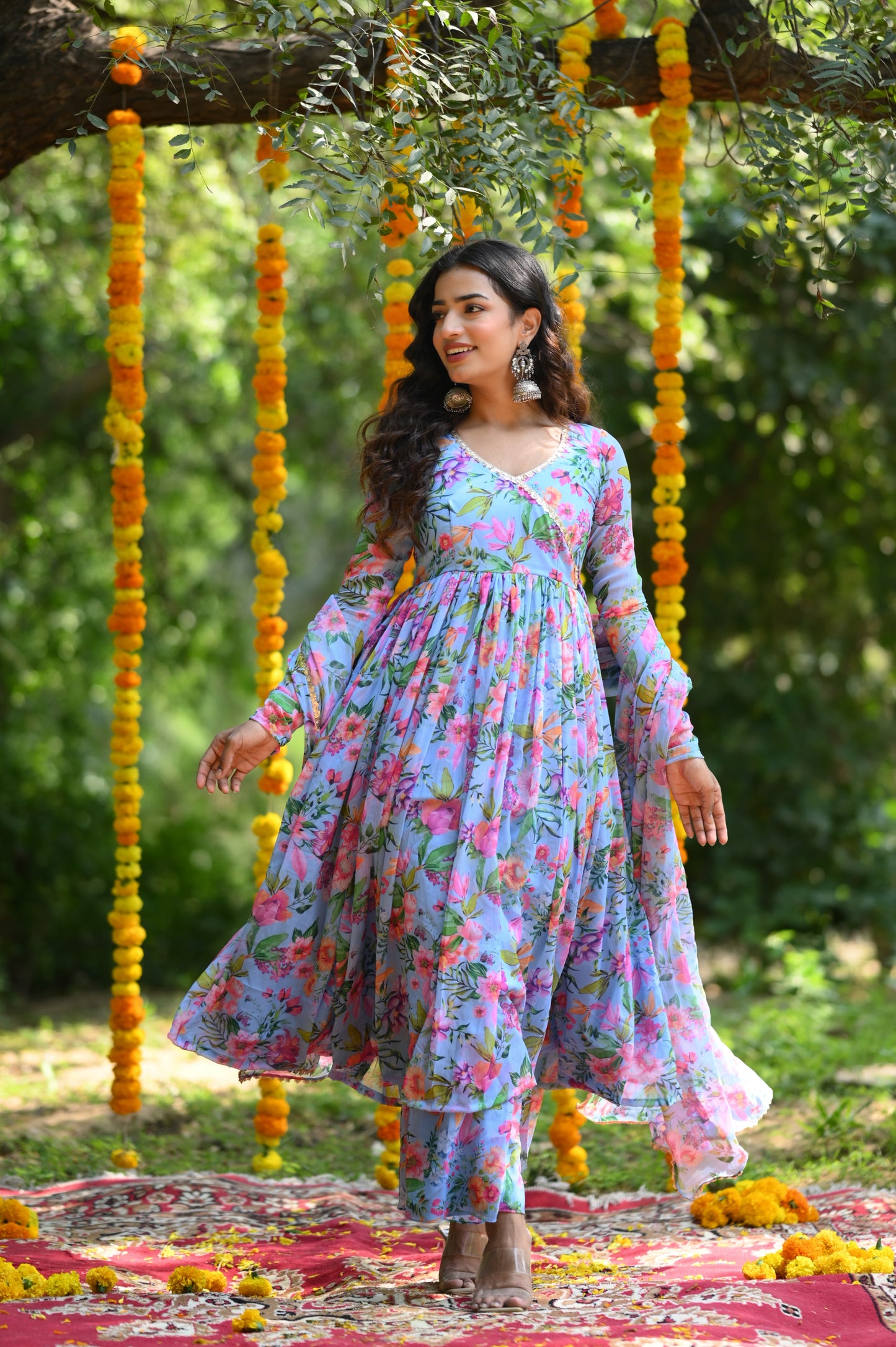 CORN FLOWER ANARKALI