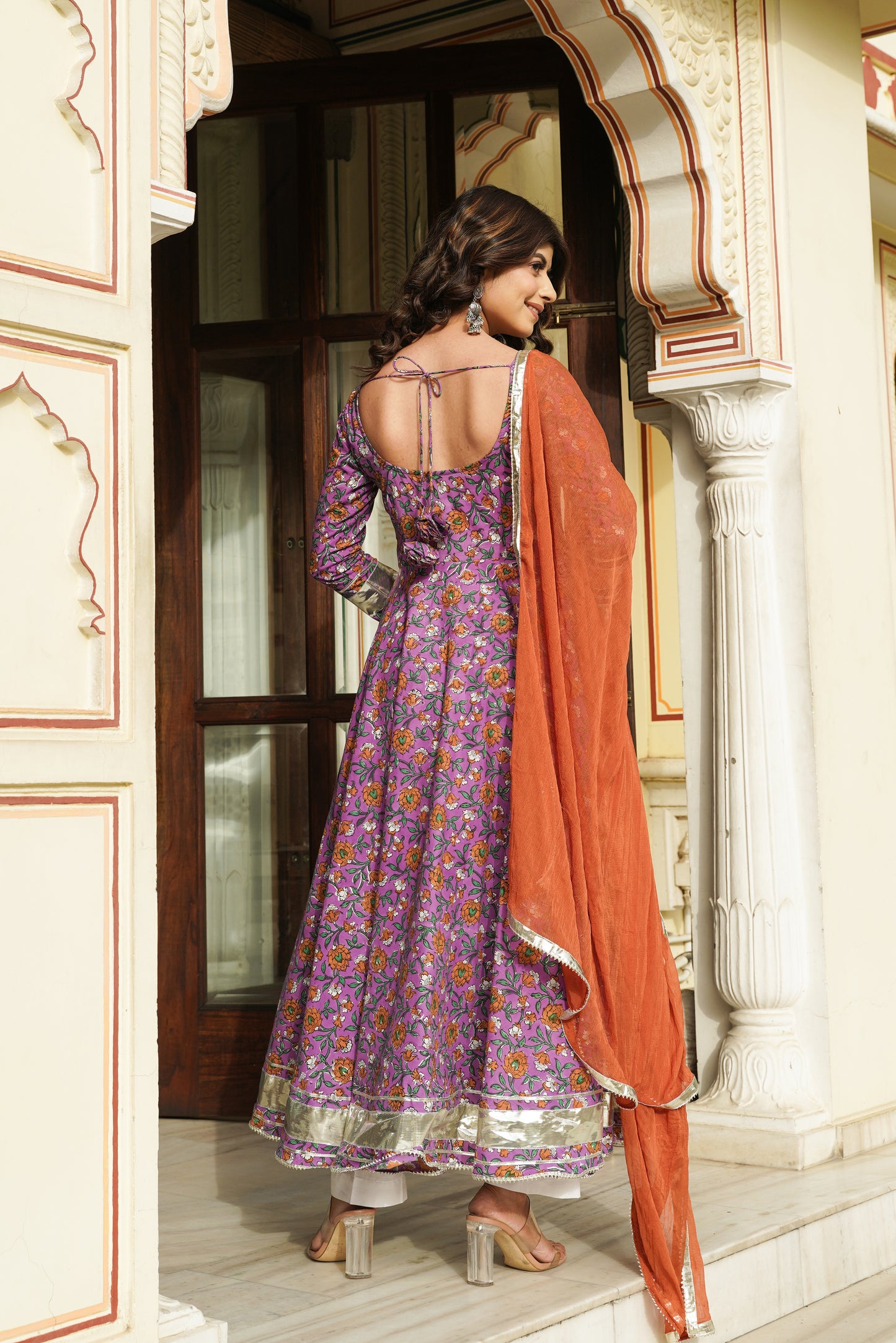 Iris Purple Anarkali